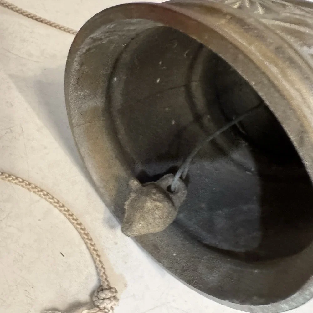 Vintage‎ Brass Church Wall Bell For Sanctuary & Sacristy Made In Tiawan